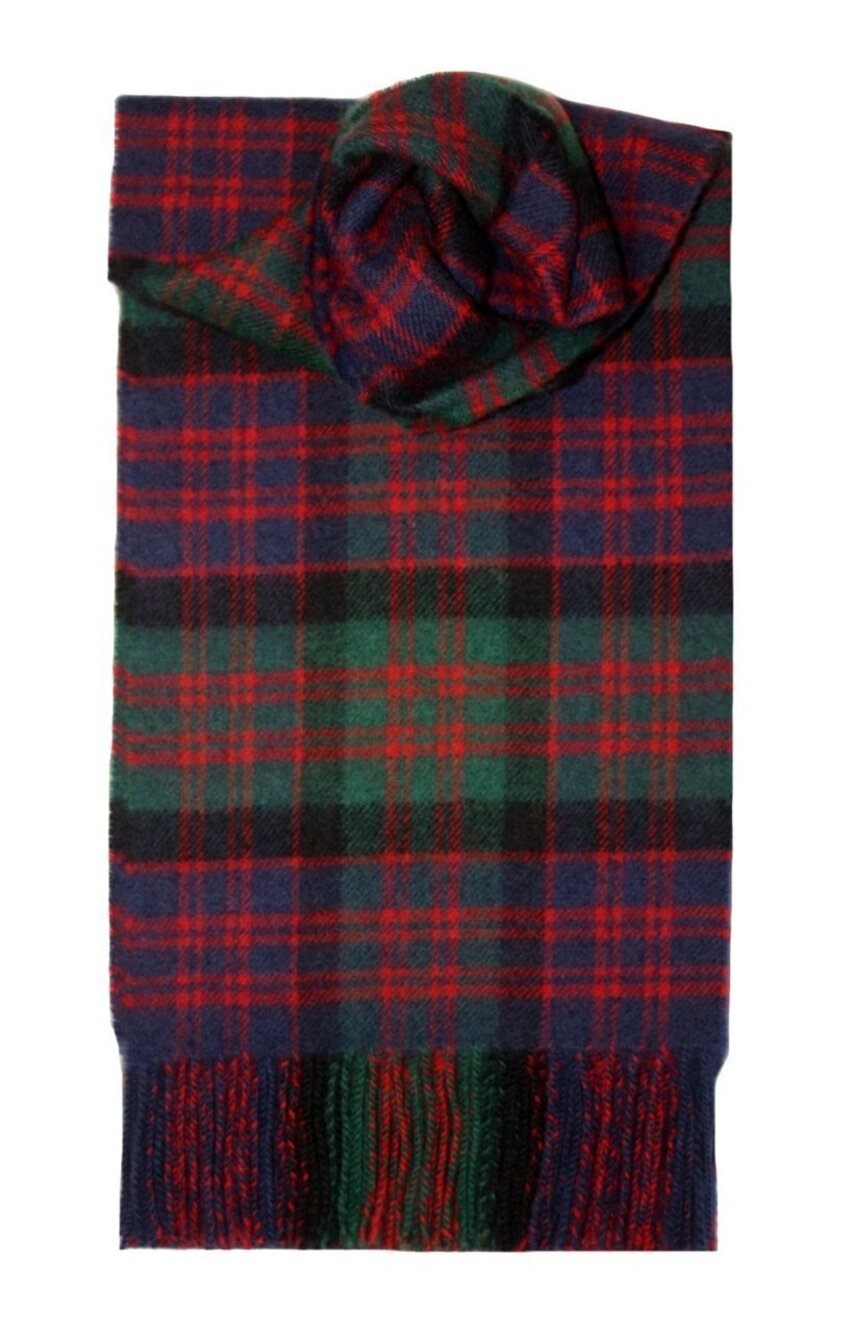 5142 MacDonald Clan Tartan Scarf Modern Lambswool